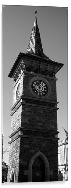 Clock Tower Acrylic by Anthony Palmer-Greene