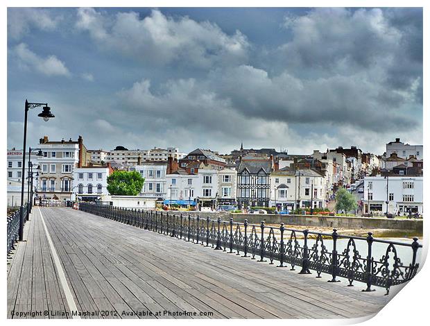 Ryde Pier Print by Lilian Marshall