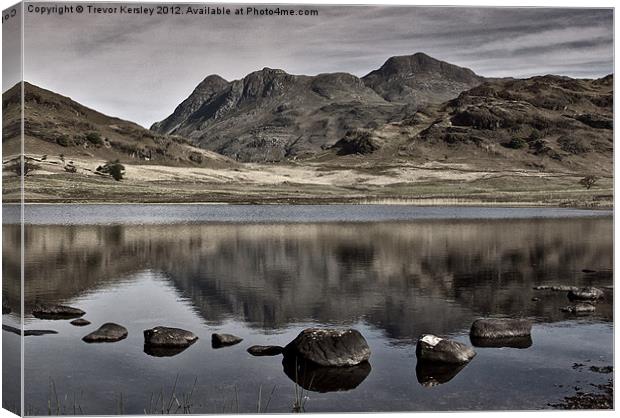 Early Morning at Blea Tarn Canvas Print by Trevor Kersley RIP