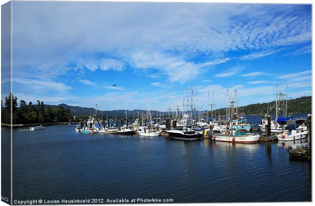 Sooke Harbour, British Columbia Canvas Print by Louise Heusinkveld