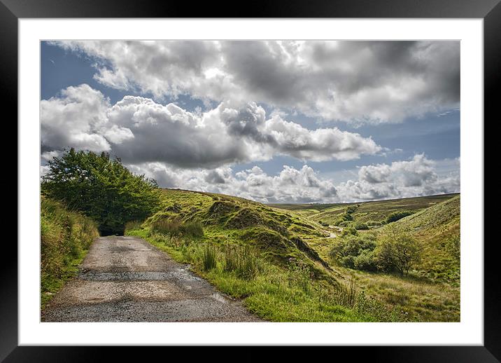 Exmoor Landscape Framed Mounted Print by Dave Wilkinson North Devon Ph