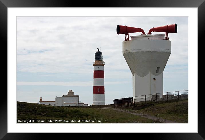 Point of Ayre Lighthouse Framed Mounted Print by Howard Corlett