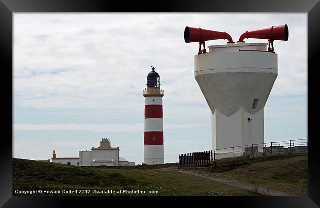 Point of Ayre Lighthouse Framed Print by Howard Corlett