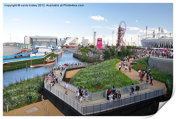 Olympic Park 2012 Print by cairis hickey