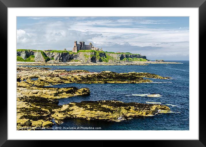 Mighty Tantallon Castle Framed Mounted Print by Richard Irvine