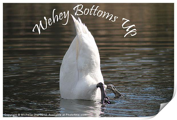 Bottoms Up Print by Michelle Orai