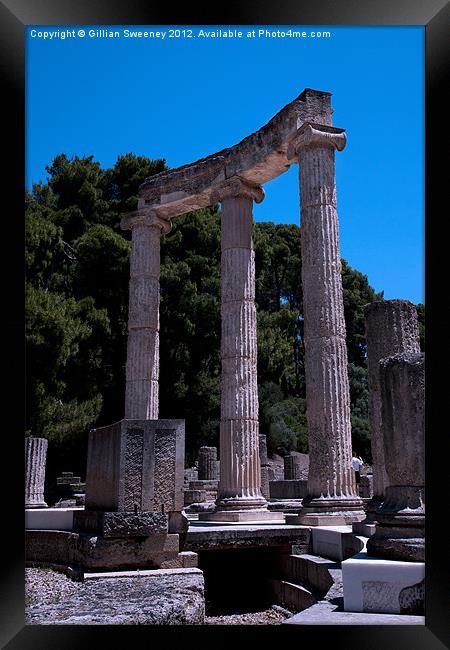 Ancient Olympia in Greece Framed Print by Gillian Sweeney