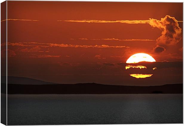 SUNSET OVER St DAVIDS #1 Canvas Print by Anthony R Dudley (LRPS)