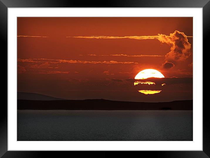 SUNSET OVER St DAVIDS #1 Framed Mounted Print by Anthony R Dudley (LRPS)