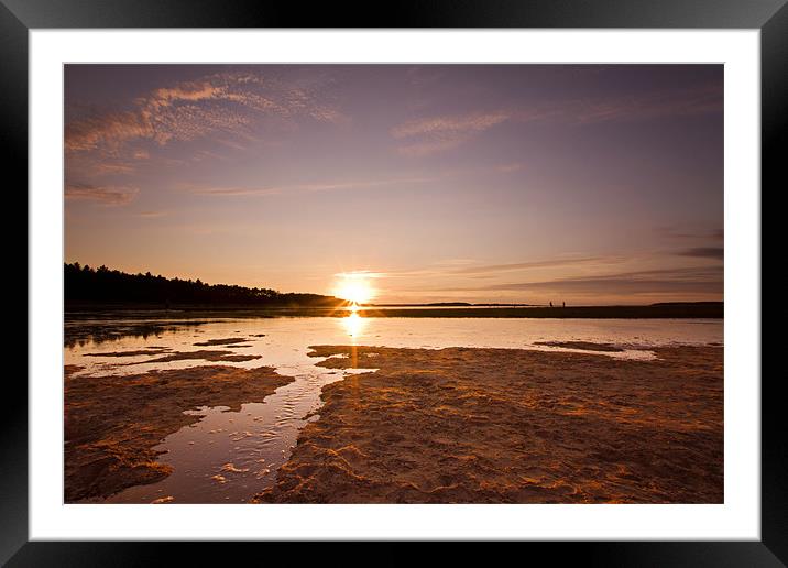 Holkham Sunset Framed Mounted Print by Paul Macro