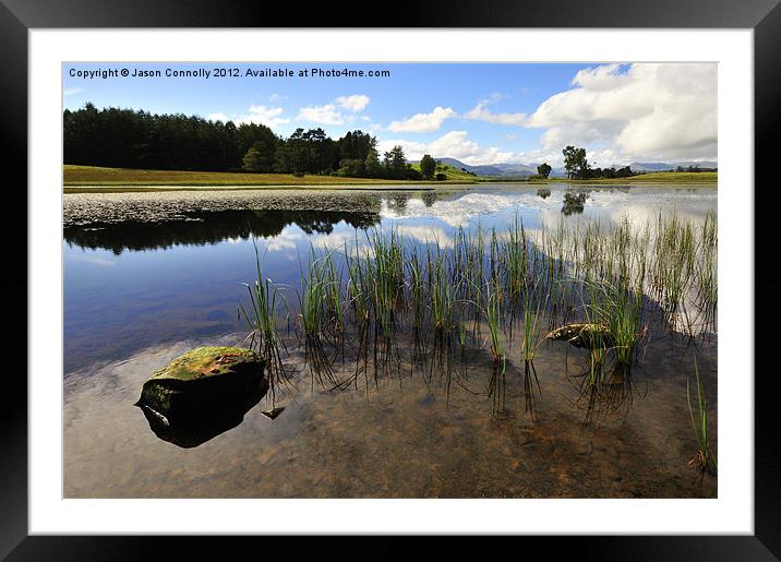 Wise Een tarn Framed Mounted Print by Jason Connolly