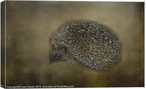 Hedgehog Canvas Print by Karen Martin