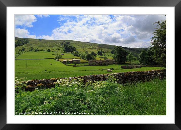 Bishopdale, Yorkshire Dales National Park Framed Mounted Print by Louise Heusinkveld