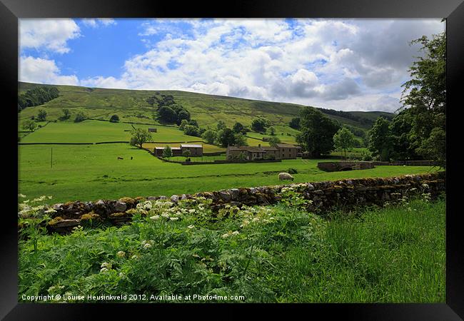 Bishopdale, Yorkshire Dales National Park Framed Print by Louise Heusinkveld