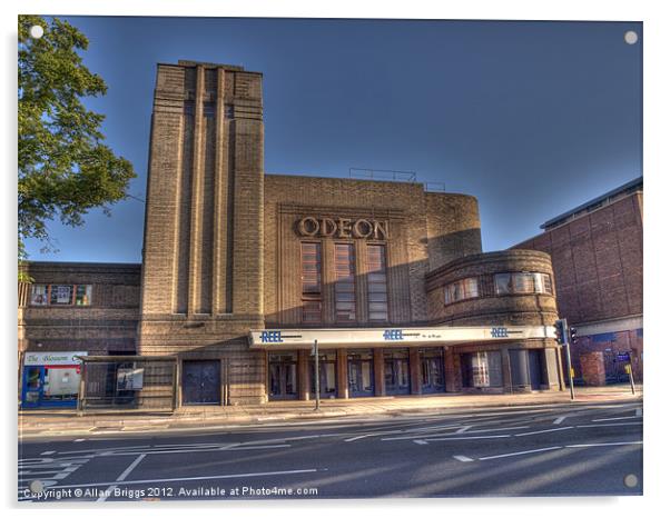 Odeon Cinema Acrylic by Allan Briggs