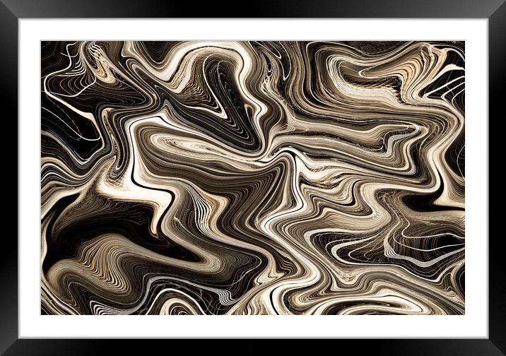 Digital Art Abstract Framed Mounted Print by David Pyatt