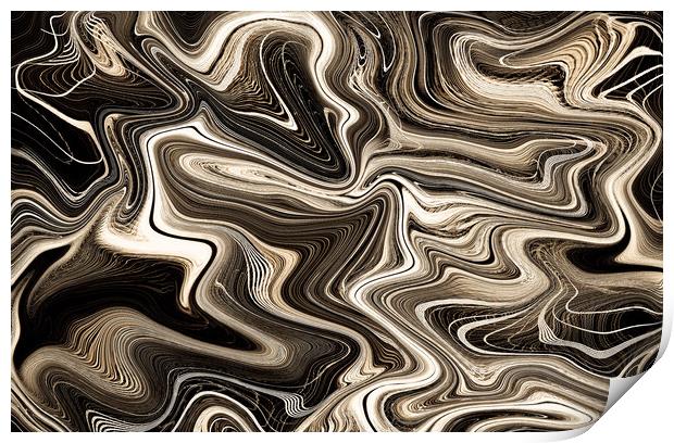 Digital Art Abstract Print by David Pyatt