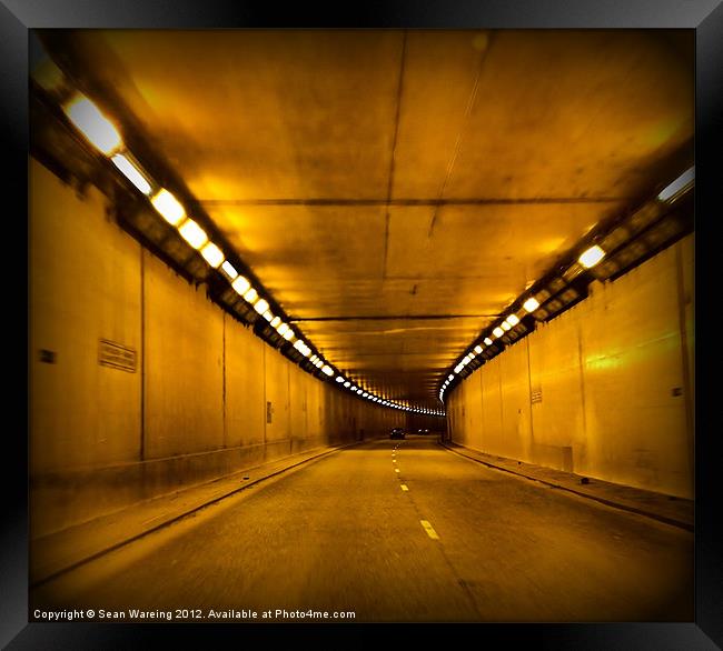 Airport tunnel Framed Print by Sean Wareing