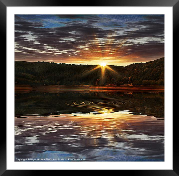 End of the Day Framed Mounted Print by Nigel Hatton