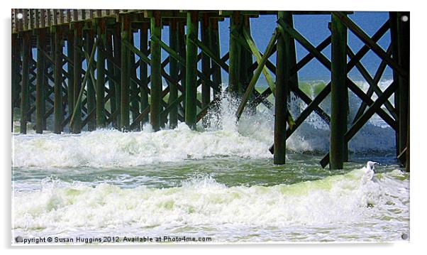 Jolted Pier Acrylic by Susan Medeiros