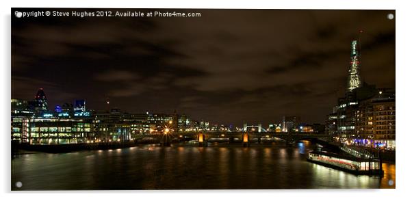 View towards Tower Bridge Acrylic by Steve Hughes