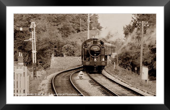 6695 at Corfe Framed Mounted Print by Mike Streeter