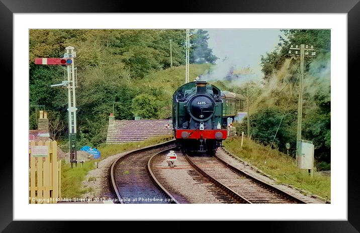 6695 at Corfe 2 Framed Mounted Print by Mike Streeter