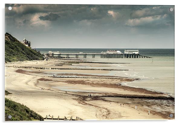 Cromer Pier from Overstrand Acrylic by Stephen Mole