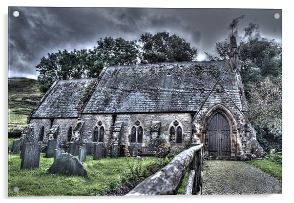 St Margaret`s , Wythop, Cumbria Acrylic by Gavin Wilson