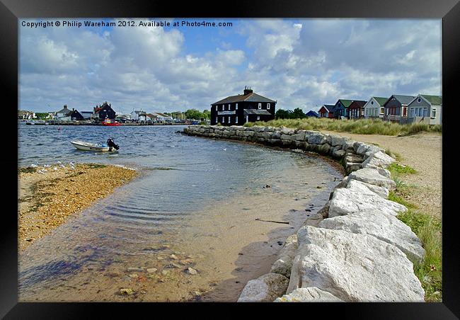 Headland Framed Print by Phil Wareham