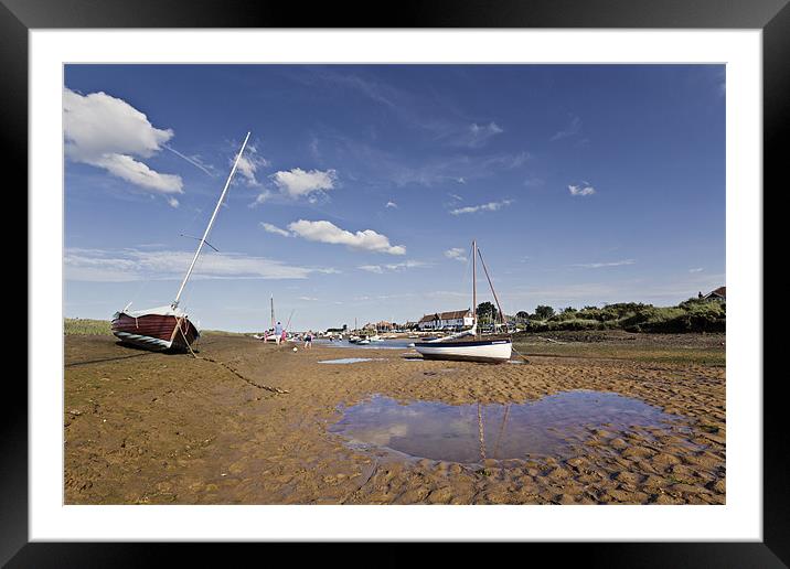 Low Tide in Burnham Overy Staithe Framed Mounted Print by Paul Macro