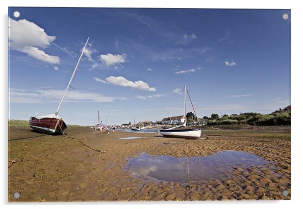 Low Tide in Burnham Overy Staithe Acrylic by Paul Macro