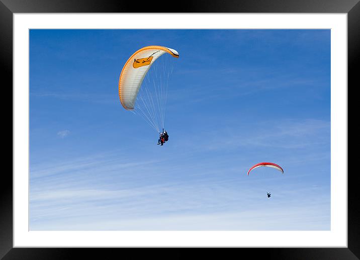 Paragliding in Switzerland Framed Mounted Print by Scott Simpson
