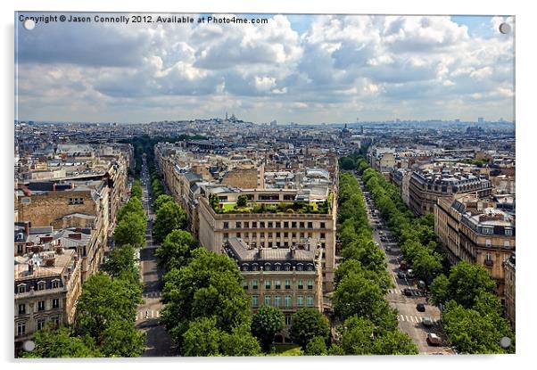 Views Of Paris Acrylic by Jason Connolly