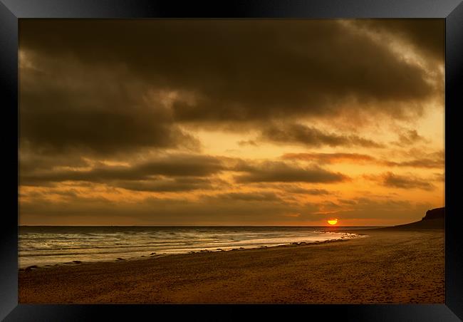North Devon Sunset Framed Print by Dave Wilkinson North Devon Ph