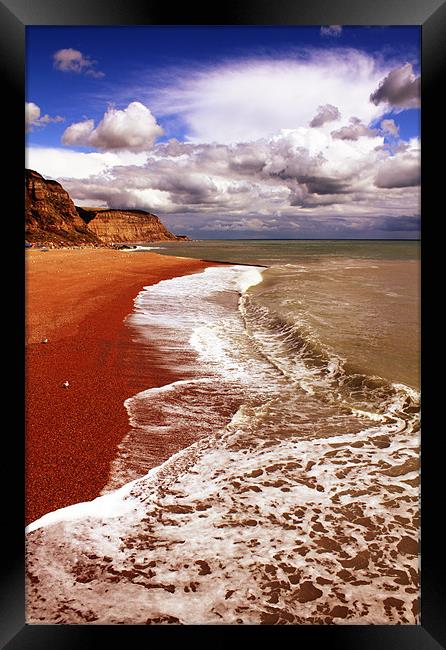 Hastings Beach Framed Print by Anthony Michael 