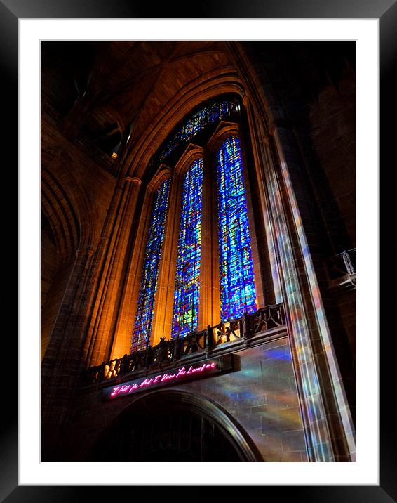 Liverpool Cathedral Framed Mounted Print by Claire Ungley