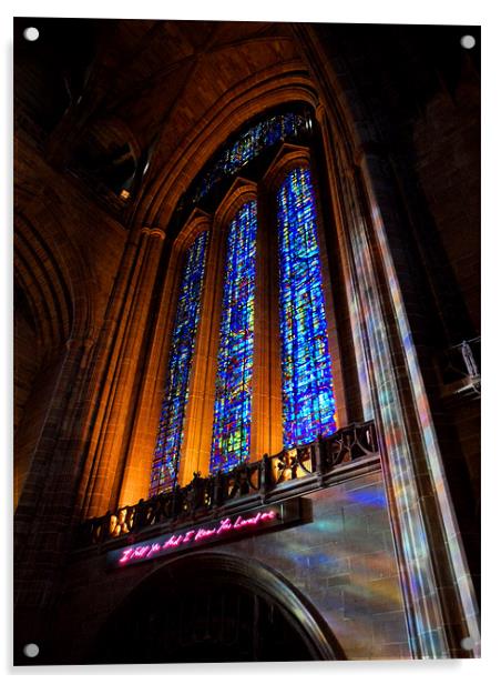 Liverpool Cathedral Acrylic by Claire Ungley