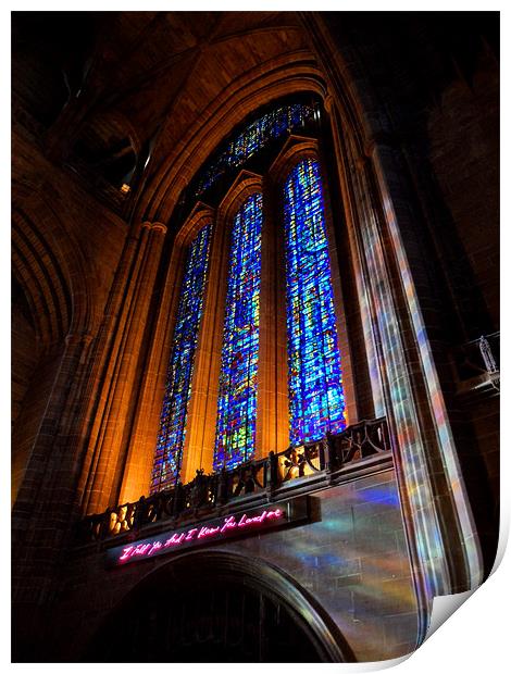 Liverpool Cathedral Print by Claire Ungley
