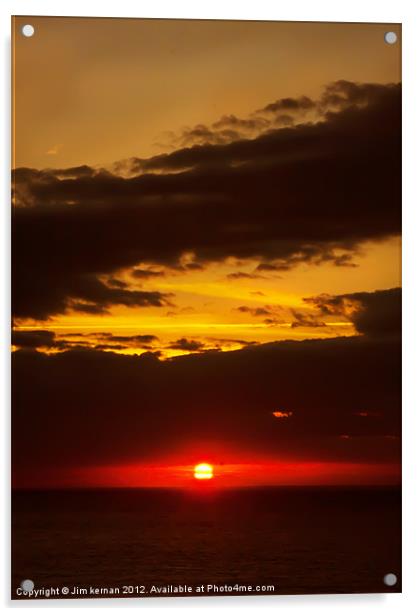 A Welsh sunset Acrylic by Jim kernan