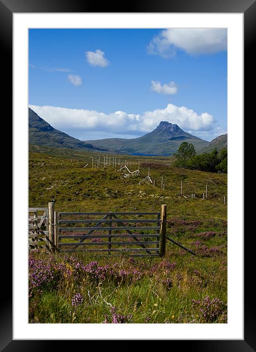 The Path to Stac Pollaidh Framed Mounted Print by Jacqi Elmslie