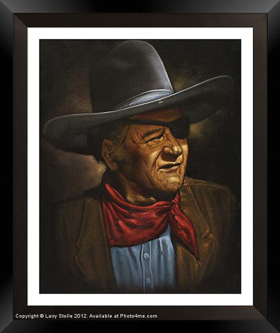 John Wayne Framed Print by Larry Stolle