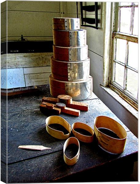 Shaker Box Making Canvas Print by Mark Sellers