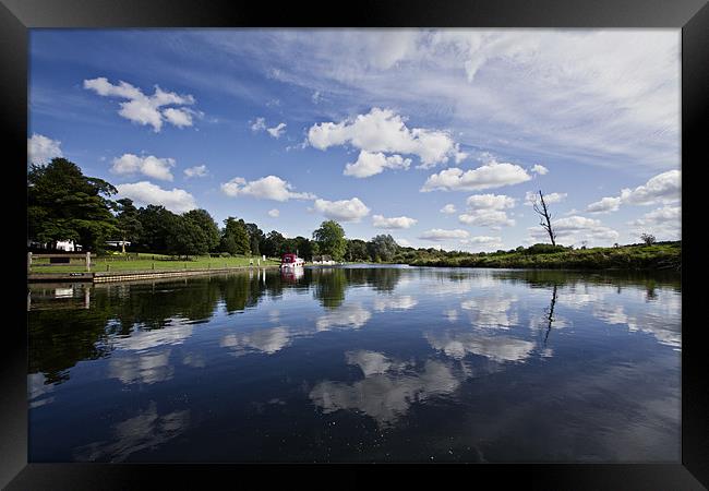 Bure Reflections in Coltishall Framed Print by Paul Macro