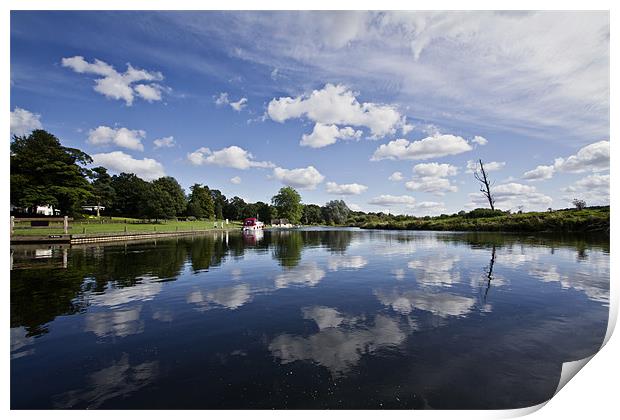 Bure Reflections in Coltishall Print by Paul Macro