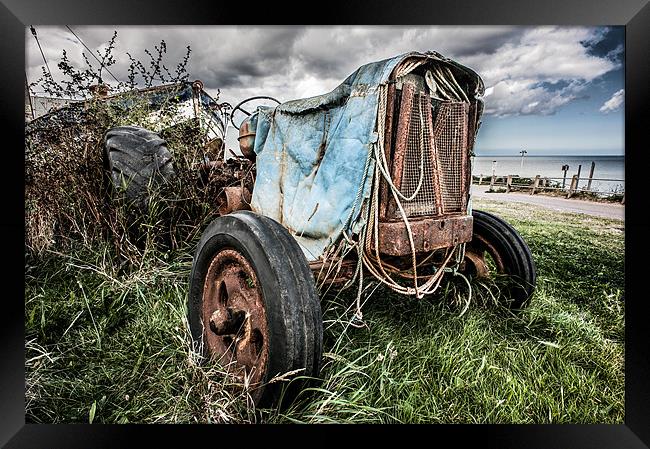 Worn out tractor Framed Print by Stephen Mole