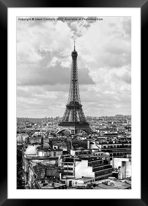 Eiffel Tower, Paris Framed Mounted Print by Jason Connolly