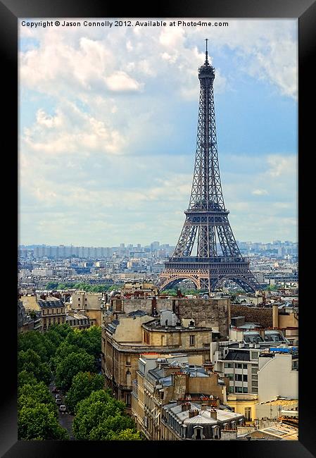 The Eiffel Tower, Paris Framed Print by Jason Connolly