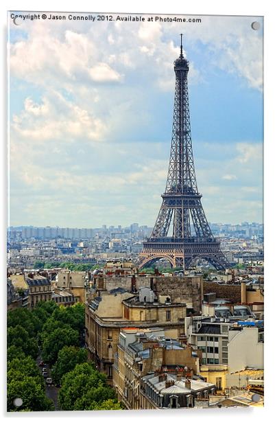 The Eiffel Tower, Paris Acrylic by Jason Connolly