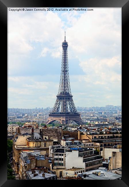 Eiffel Tower, Paris Framed Print by Jason Connolly